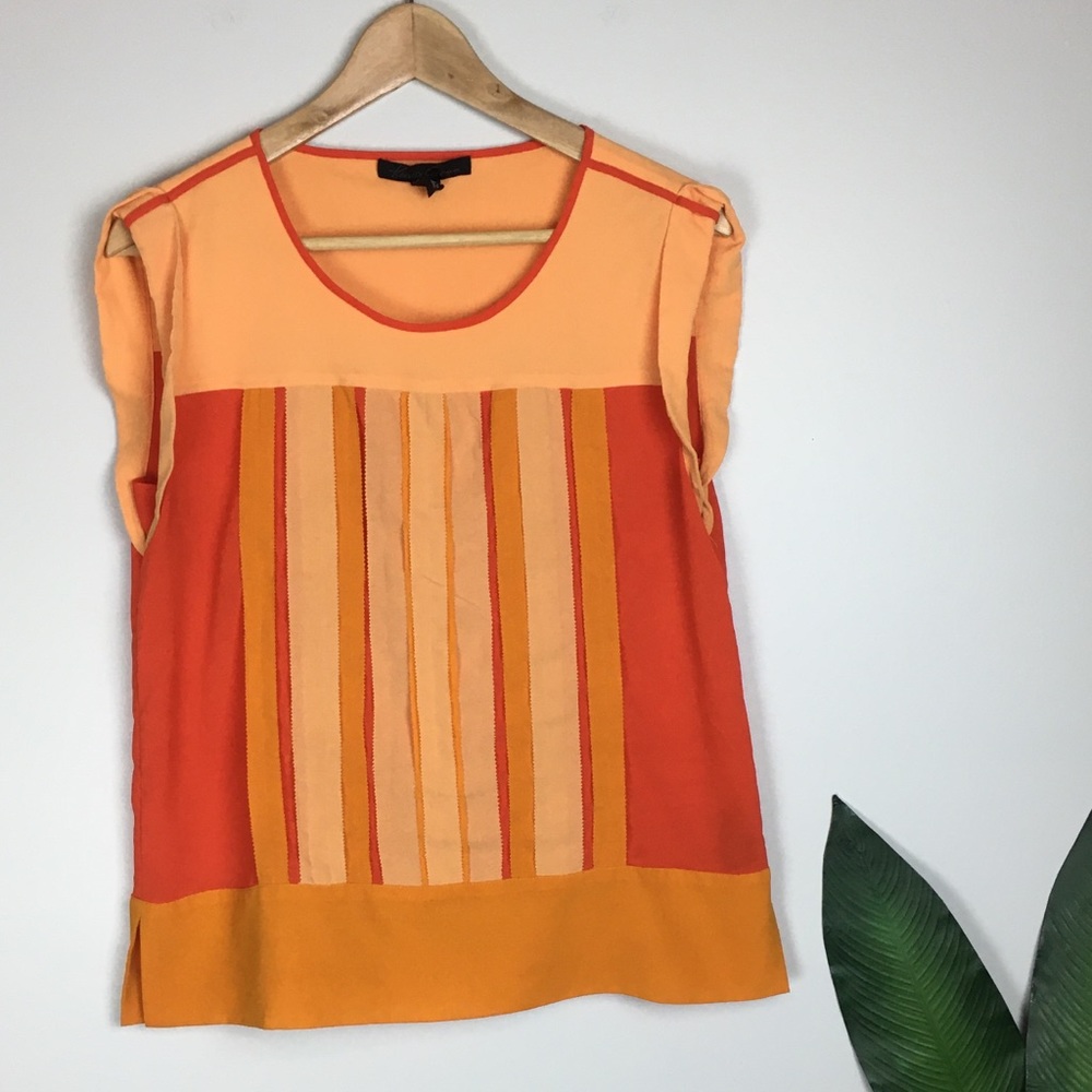 Kenneth Cole Orange Top